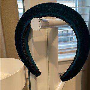 Velvet green padded Headband